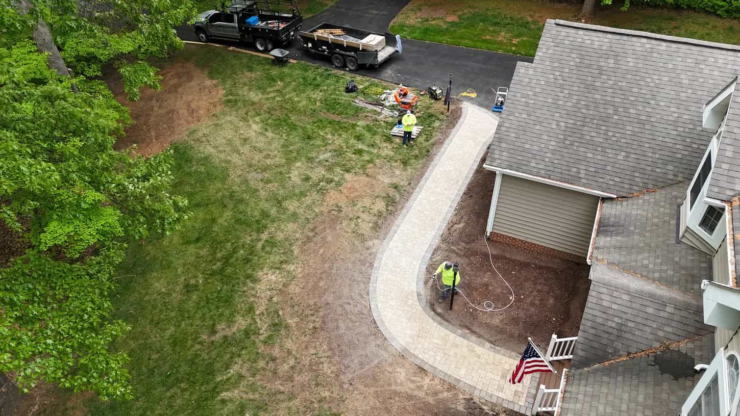 Cliffside Paver Sidewalk