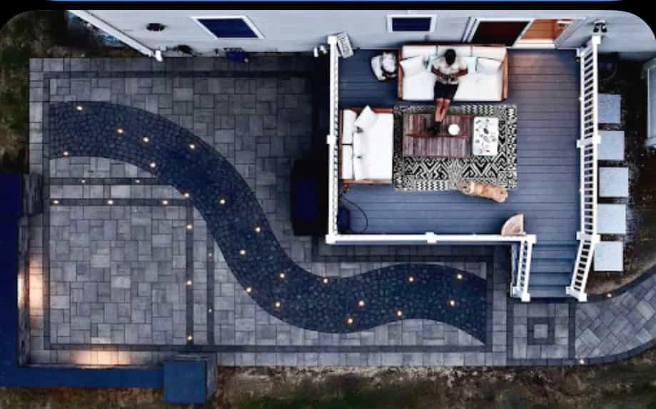Curved Walkway Finish