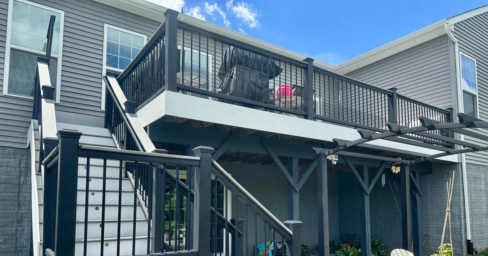 Trex Pebble Grey Deck Resurfacing