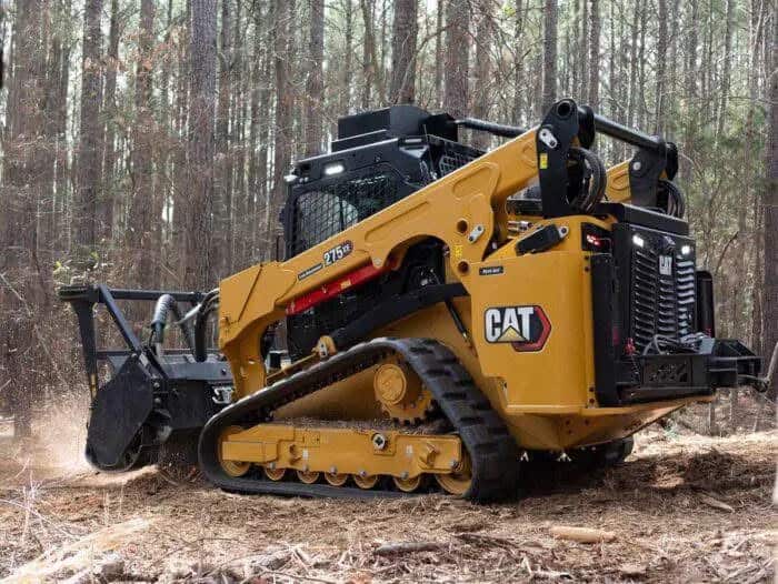 Forestry mulching equipment clearing overgrowth on a Culpeper property